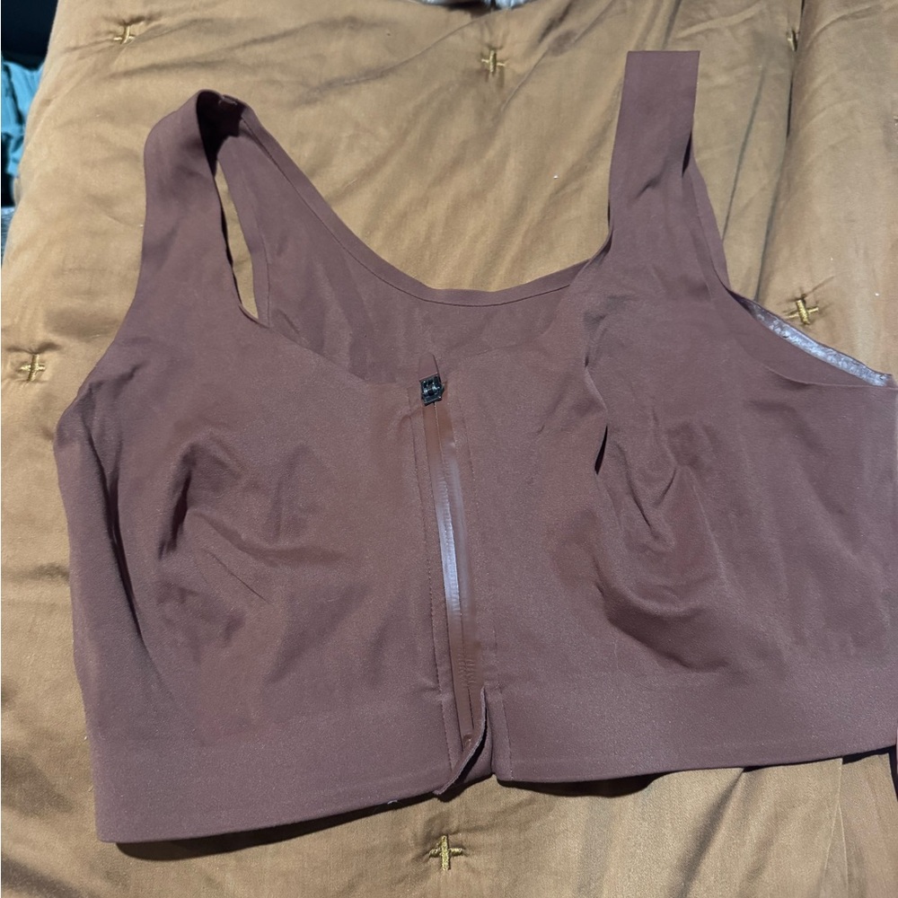 ZYIA Chocolate Brown Sports Bra